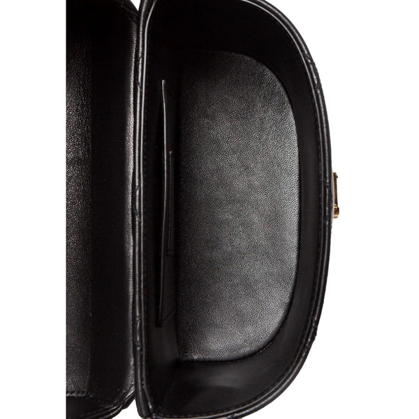 Saint Laurent YSL June Black Quilted Leather Crossbody Bag in Black, authentic new handbag, image 3