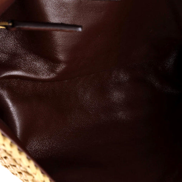 Saint Laurent Kate 99 Beige Raffia Crossbody Bag with Tassel in Beige, authentic new handbag, image 6
