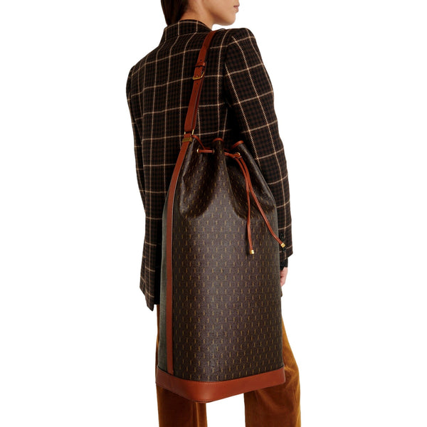Saint Laurent Le Monogramme Oversized Bucket Bag Brown in Brown, authentic new handbag, image 4