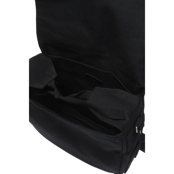 Saint Laurent Sac Army Black Canvas Messenger Bag in Black, authentic new handbag, image 7