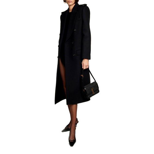 Saint Laurent Solferino Leather Black Quilted Suede Shoulder Bag in Black, authentic new handbag, image 5