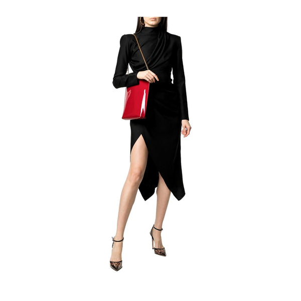 Saint Laurent Suzanne Red Patent Leather Small Chain Hobo Bag in Red, authentic new handbag, image 7