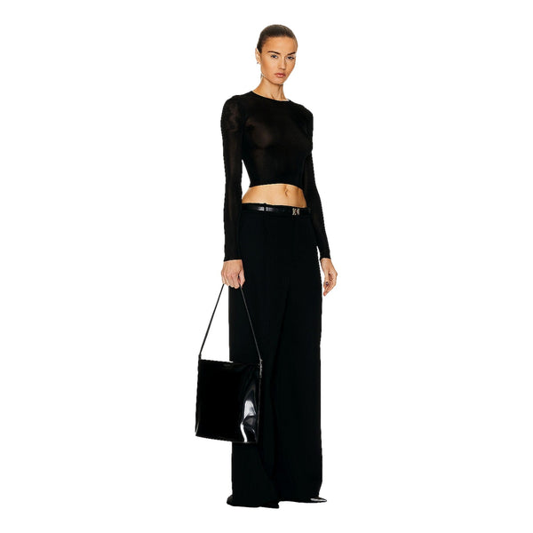 Saint Laurent Black Patent Leather Shopping Tote Shoulder Bag in Black, authentic new handbag, image 4