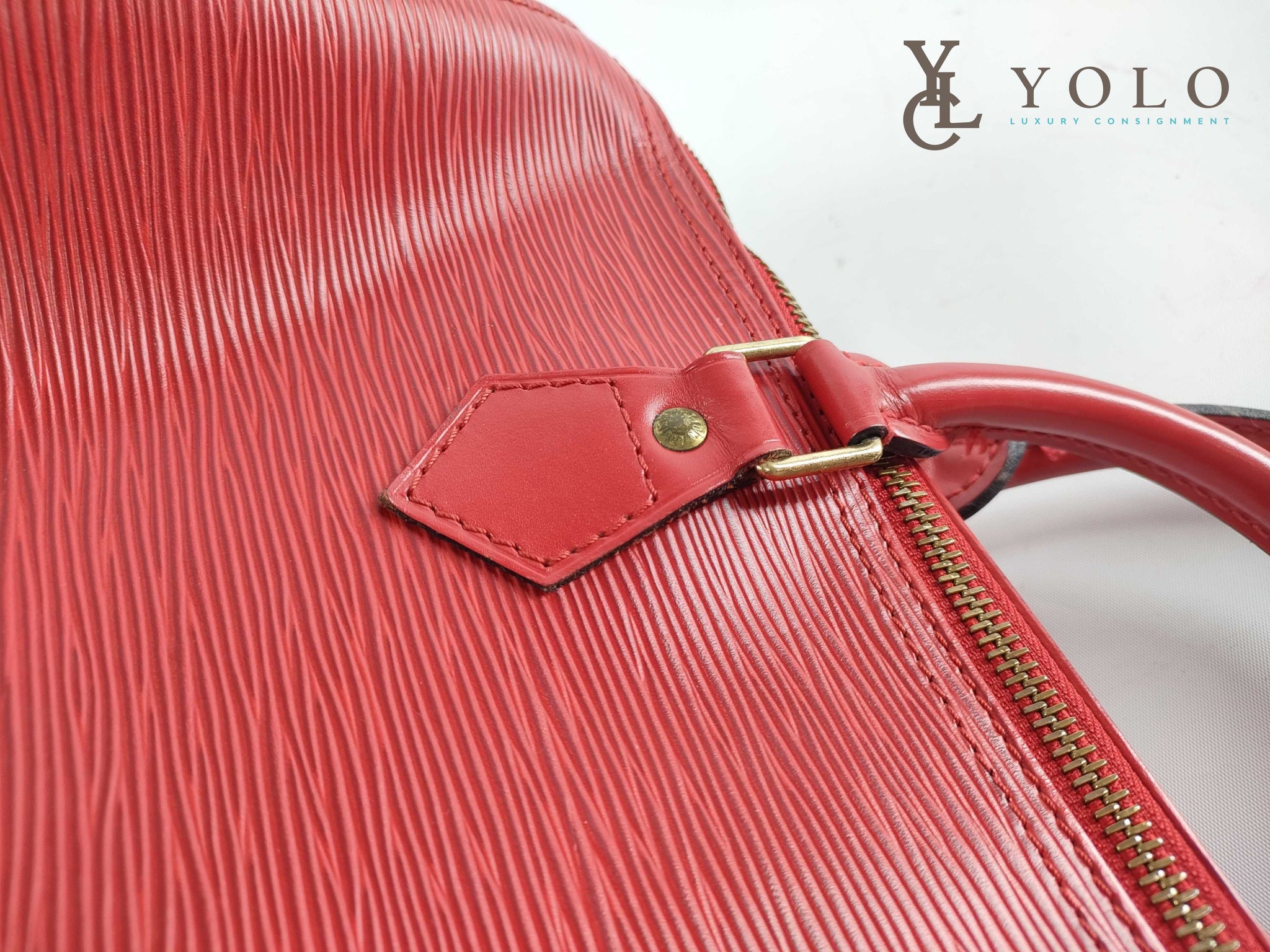 Louis Vuitton | Epi Red Speedy 35 Bag | YOLO Luxury Consignment