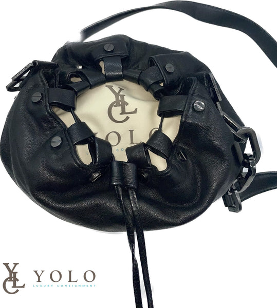 Tory Burch Leather Drawstring Crossbody Bag — product detail 2