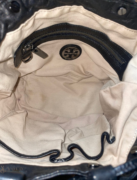 Tory Burch Leather Drawstring Crossbody Bag — product detail 3