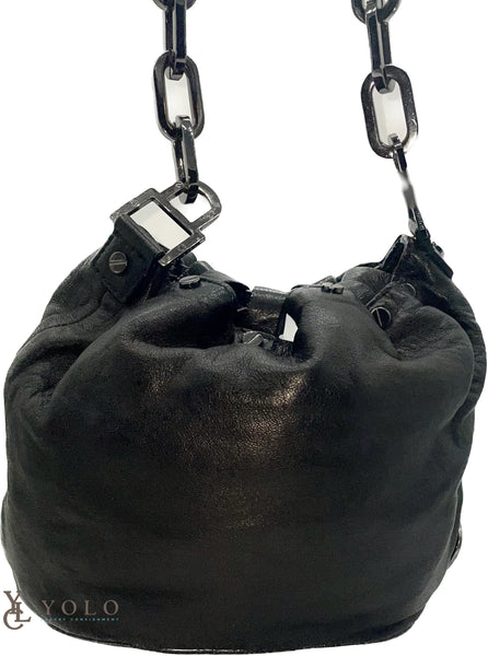 Tory Burch Leather Drawstring Crossbody Bag — product detail 4