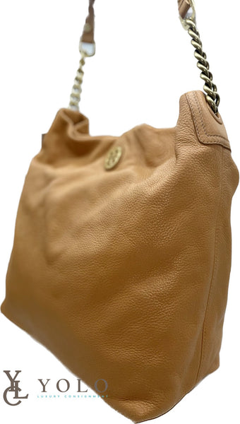 Tory Burch Leather Slouchy Hobo Bag — alternate product view