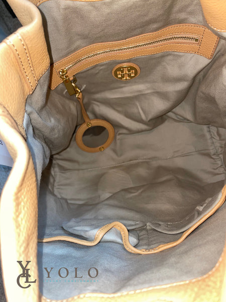 Tory Burch Leather Slouchy Hobo Bag — product detail 2