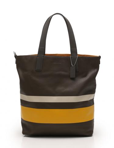 Coach Leather Canvas Reversible Tote Bag