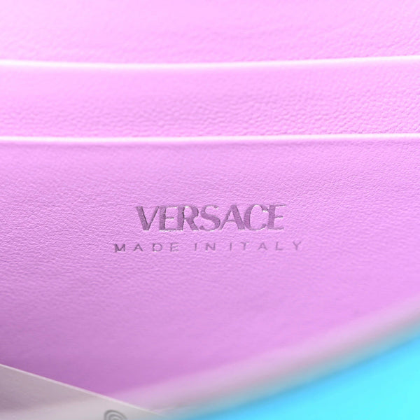 Versace Blue La Medusa Mini Top-Handle Bag Leather Crossbody in Blue, authentic new handbag, image 10