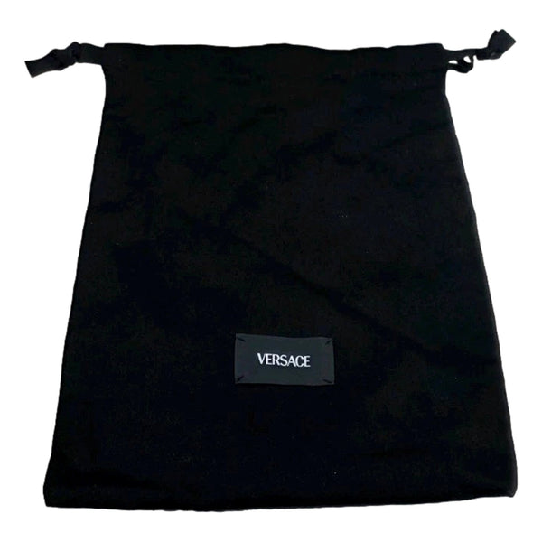 Versace La Medusa Crystal Mini Top Handle Tote Crossbody Black Silk in Black, authentic new handbag, image 6