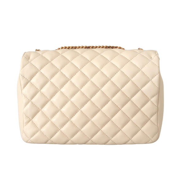 Versace La Medusa Beige Quilted Lamb Leather Large Shoulder Bag in Beige, authentic new handbag, image 7