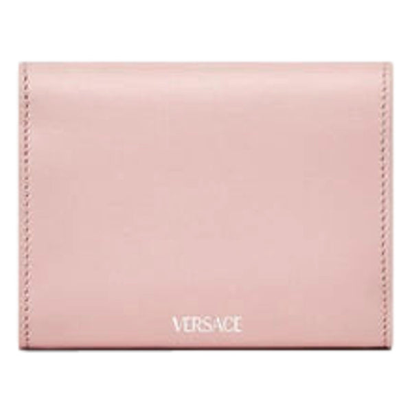Versace Medusa 95 Dusty Pink Calfskin Tri Fold Wallet Card Holder in Dusty Pink, authentic new wallet, image 3