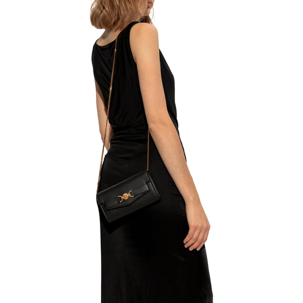 Versace Medusa 95 Small Black Wallet on Chain Crossbody Bag in Black, authentic new handbag, image 6