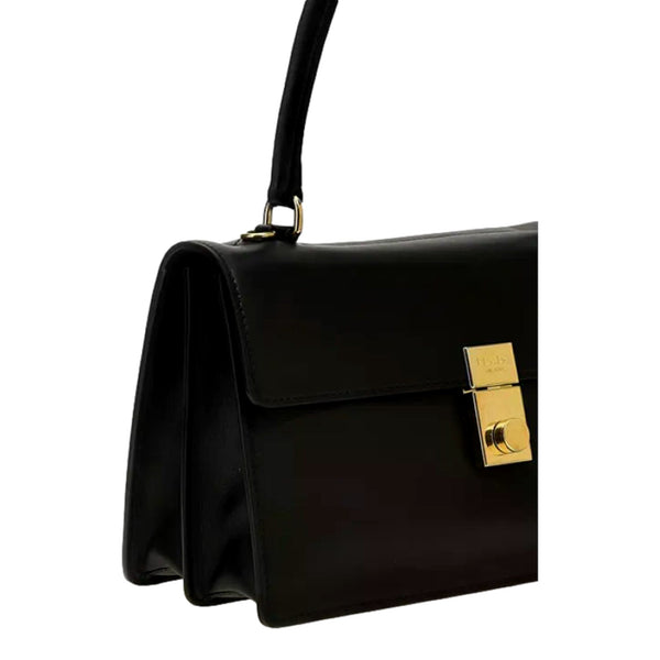 Prada Soft Sound black bag, opposite side and flap