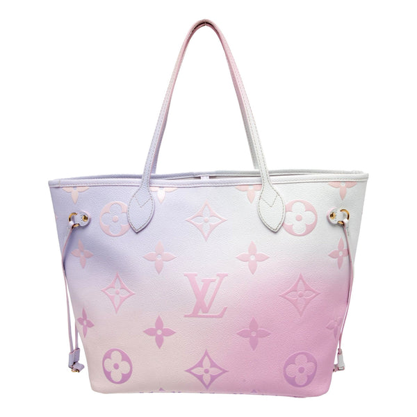 Louis Vuitton Neverfull MM Sunrise Pastel tote, reverse view