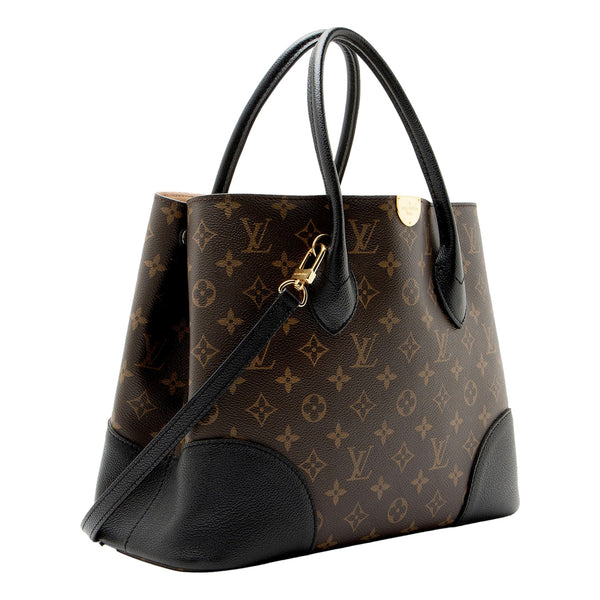 Louis Vuitton Flandrin Monogram bag, angled view with shoulder strap