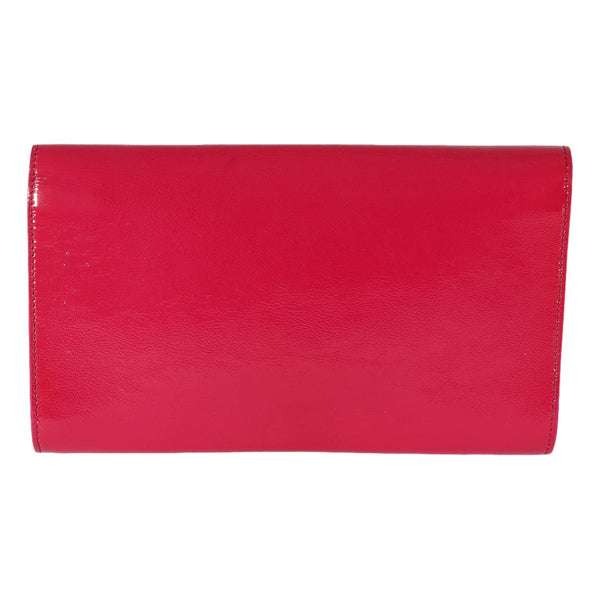 Yves Saint Laurent Belle de Jour Pink Patent Leather Clutch in Pink, authentic pre-loved handbag, image 3