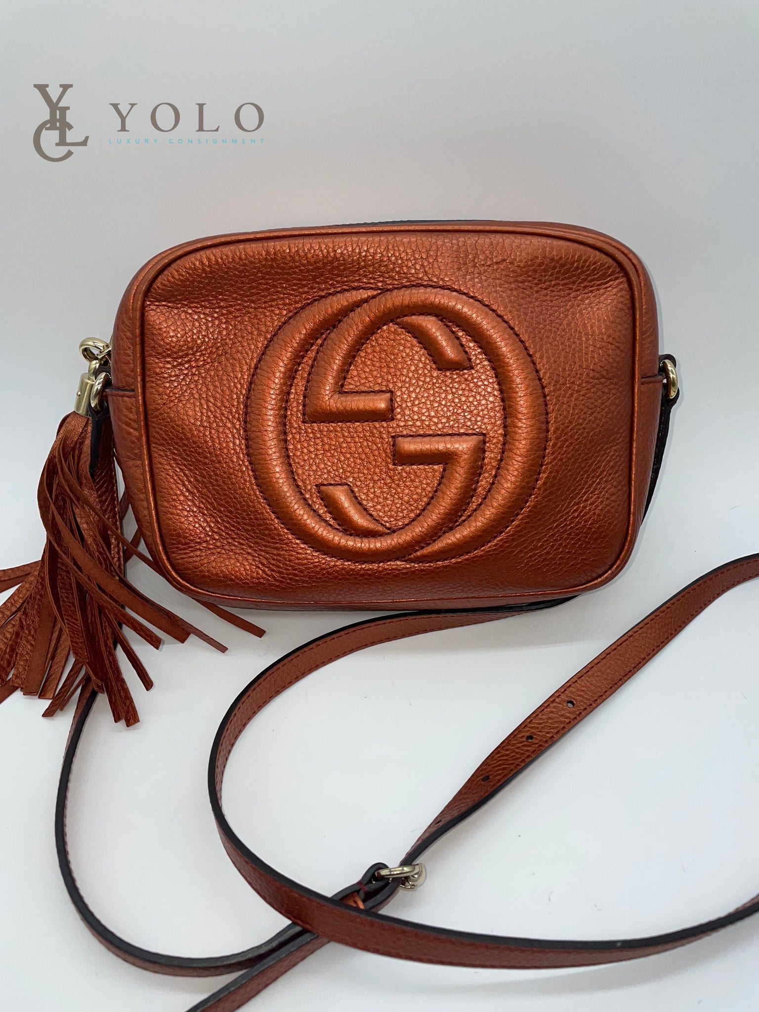 Gucci Pink Leather Soho Disco Shoulder Bag – STYLISHTOP