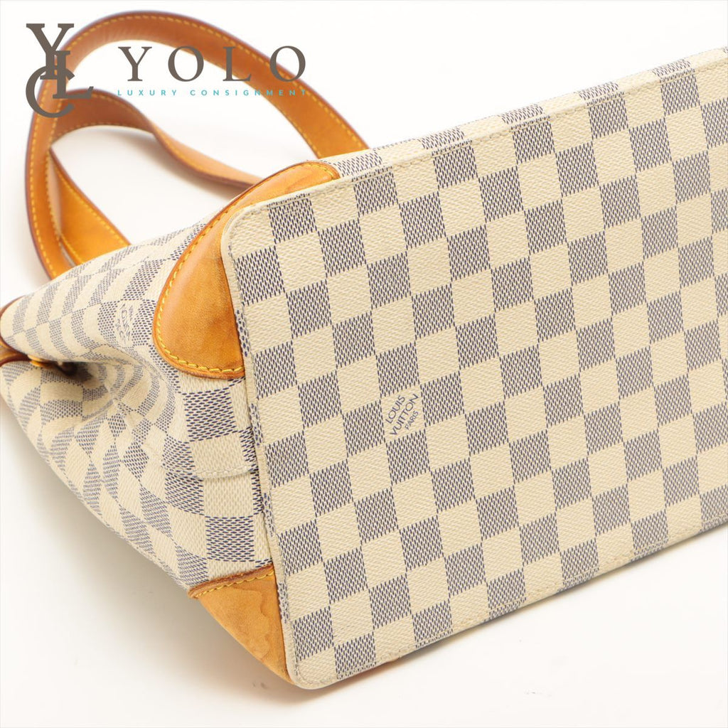 Auth Louis Vuitton Damier Azur Hampstead PM Hand Bag N51207 Used