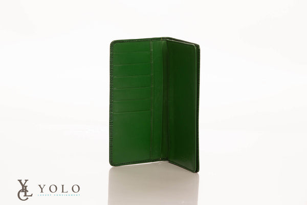 Louis Vuitton Epi Green Leather Long Card Wallet