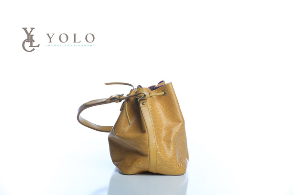 Louis Vuitton Epi Yellow Leather Petite Noe Bag