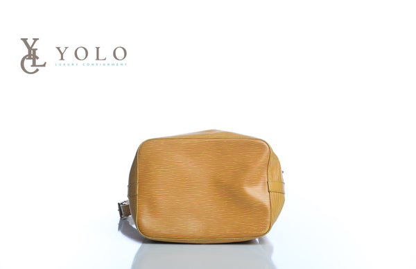 Louis Vuitton Epi Yellow Leather Petite Noe Bag
